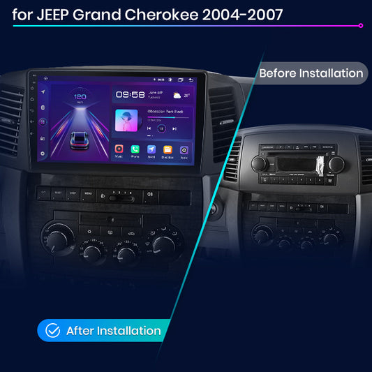 Radio Junsun AI Voice 2 DIN Android para Jeep Grand Cherokee 2004, 2005, 2006, 2007, Carplay 4G, GPS, multimedia, 2 DIN