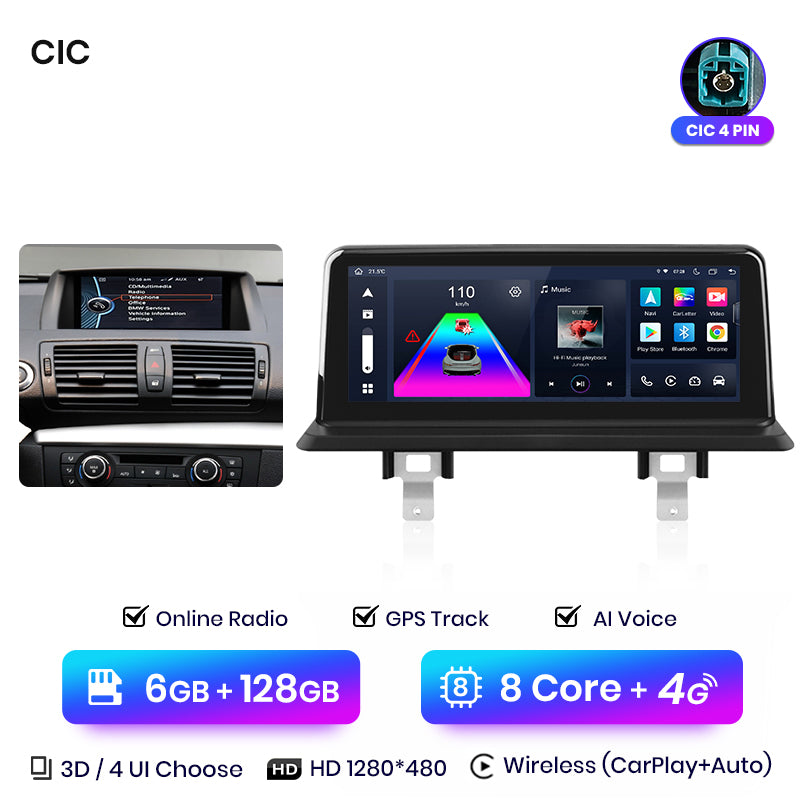 Junsun AI Voice Wireless CarPlay Car Radio Multimedia For BMW E81 E82 E87 E88 2005-2012 DSP GPS 8 Core GPS Autoradio