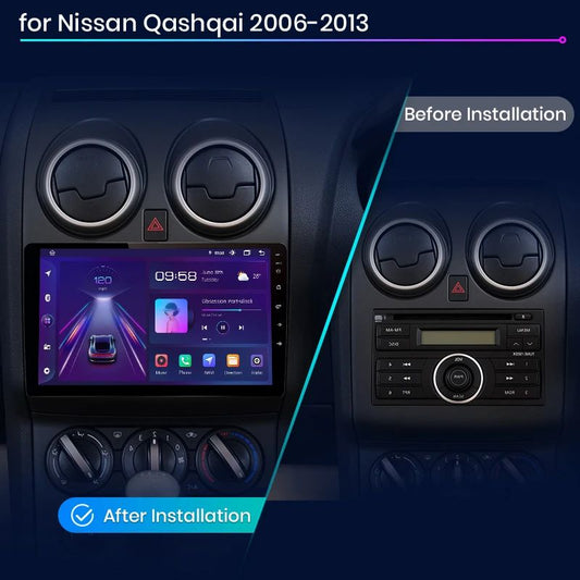 Junsun AI voice 4G LTE wireless CarPlay Android Auto Radio For Nissan Qashqai J10 2006 2007 2008-2013 Car Intelligent Systems Multimedia player Stereo RDS BT 2 din autoradio GPS Navi screen