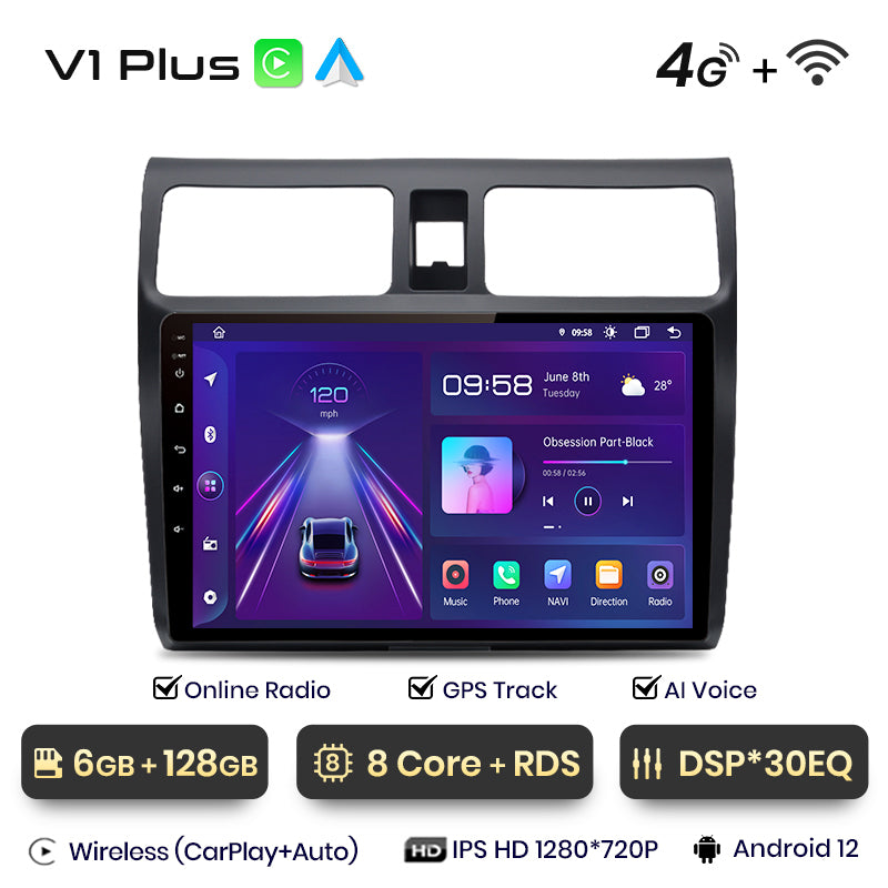 Junsun AI Stimme 2 din Android Auto Radio Für Suzuki Swift 2003 2004 2005 2006 2007 2008 - 2010Carplay 4G auto Multimedia GPS 2din autoradio