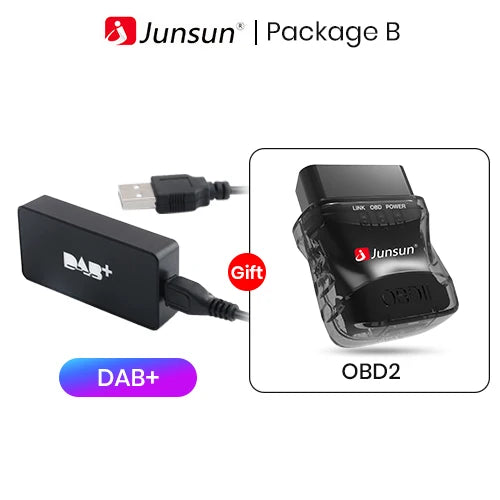 Antena DAB+ con adaptador USB para radio de coche, receptor de señal GPS Android para Junsun DVD, accesorios para coche