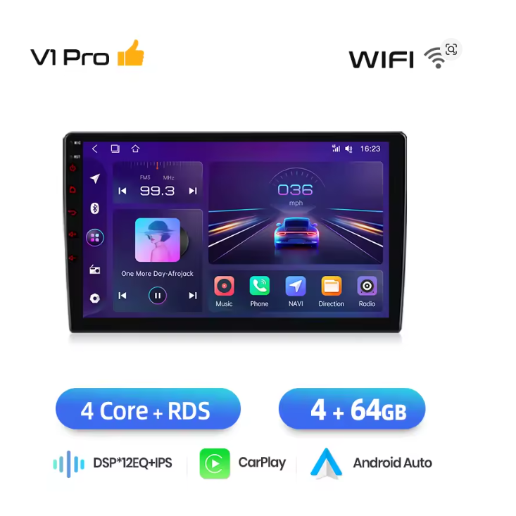 Junsun Wireless CarPlay Android Auto Radio For Volkswagen TOUAREG 2003 2004 2005-2010 Car Intelligent Systems RDS BT WiFi 2 din