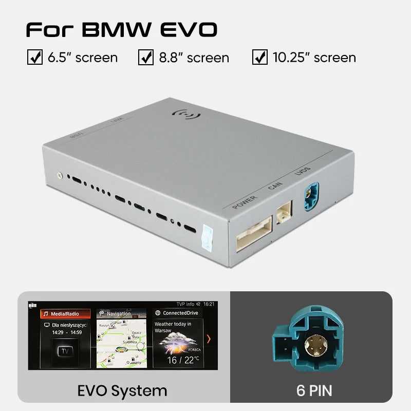 Junsun Wireless CarPlay Android For BMW NBT CIC System 1 2 3 4 5 Series X1 X3 X4 X5 F20 F21 F30 F31 F34 F10 F48 F25 F26 F10 E84