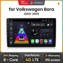 Cargar imagen en el visor de la galería, Radio multimedia Junsun con CarPlay inalámbrico y Android Auto para Volkswagen Bora 2005-2006, GPS, sistemas inteligentes, autorradio inteligente.