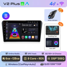Load image into Gallery viewer, Junsun V1pro AI Voice 2 din Android Auto Radio For Toyota Avensis T25 2002 - 2008 Carplay Car Multimedia GPS 2din autoradio