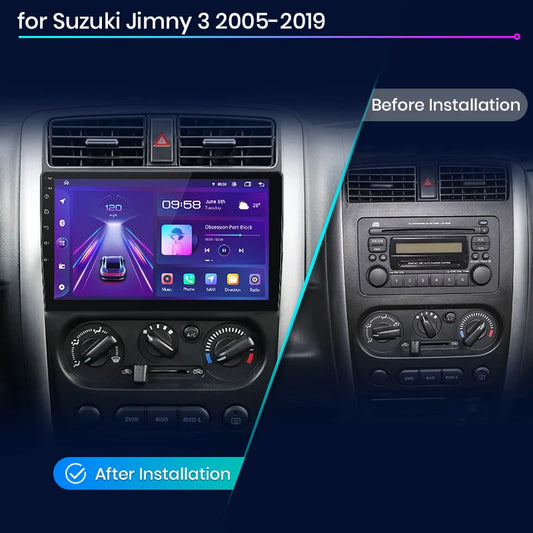 Junsun V1pro AI Voice - Radio para coche, reproductor multimedia Android Auto para Suzuki Jimny 3 2005-2019, Carplay 4G RDS 2DIN, GPS, autorradio