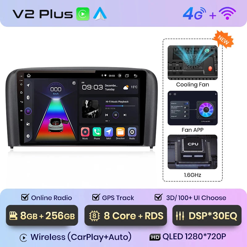 Junsun V1 Pro For Volvo S80 1998 - 2006 Android Car Radio Car video players CarPlay Android Auto GPS No 2 din 2din DVD