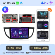 Load image into Gallery viewer, Junsun V1pro AI Voice 2 din Android Auto Radio For Honda CRV CR-V 2012-2016 Carplay Car Multimedia GPS 2din autoradio