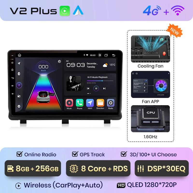 Junsun V1pro AI Voice Android Auto Radio For Opel Antara 2006 - 2017 Carplay 4G Car Multimedia GPS 2din autoradio