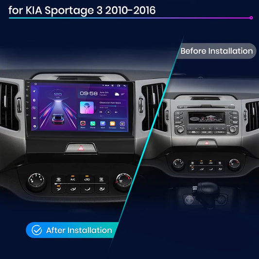 Junsun V1pro AI Voice 2 DIN Android Auto Radio para KIA Sportage 3 2010-2016 Carplay 4G Car Multimedia GPS 2 DIN Autoradio