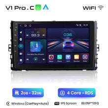 Lade das Bild in den Galerie-Viewer, Junsun Wireless CarPlay Android Autoradio für Volkswagen Lavida PLU 2018 Auto Intelligente Systeme RDS BT WiFi 2 Din