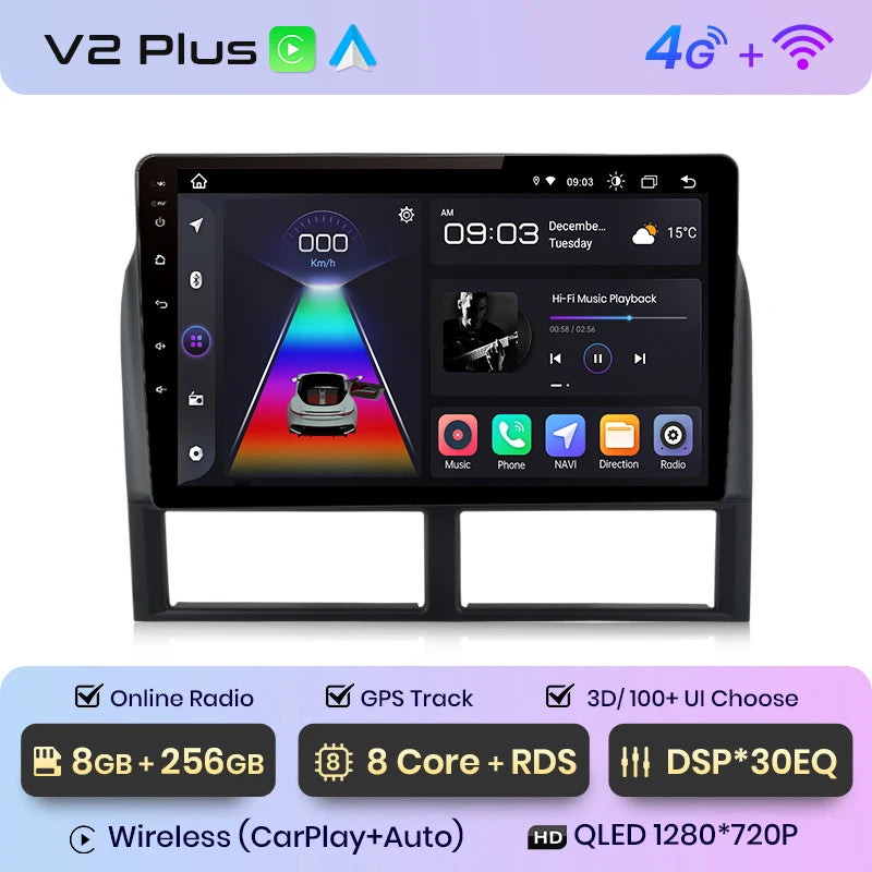 Junsun CarPlay Car Radio Multimedia Player For Jeep Grand Cherokee II WJ 1998 1999 2000-2004 Android Auto GPS 2din autoradio