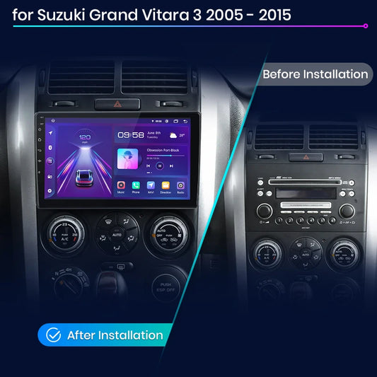 Radio Junsun para Suzuki Grand Vitara 3 (2005-2015), inalámbrica, CarPlay, Android Auto, sistema inteligente, 2 DIN, DVD.