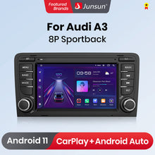 Radio Junsun inalámbrica CarPlay Android Auto para Audi A3 8P 2003-2011 S3 RS3 Sportback 4G RDS GPS