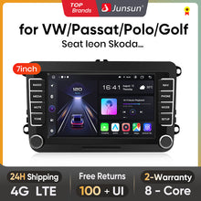 Radio de coche Junsun Android 13 con Carplay inalámbrico para Volkswagen Golf 5, 6, Polo, Passat B6, B7, Seat Skoda, Jetta, multimedia universal