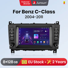 Load image into Gallery viewer, Junsun AI Android 13 CarPlay Auto Car Radio for Mercedes Benz C-Class W203 W209 C180 W219 2004-2011 Multimedia GPS 4G DSP RDS
