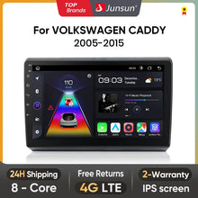 Load image into Gallery viewer, Junsun AI Voice 2 din Android Auto Radio For VOLKSWAGEN CADDY 2005-2015 Carplay 4G Car Multimedia GPS 2din autoradio
