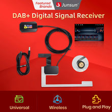 Load image into Gallery viewer, Junsun Car Radio DAB + adattatore per Antenna amplificato per autoradio Android 8.1 9.0/10.0 accessori per auto
