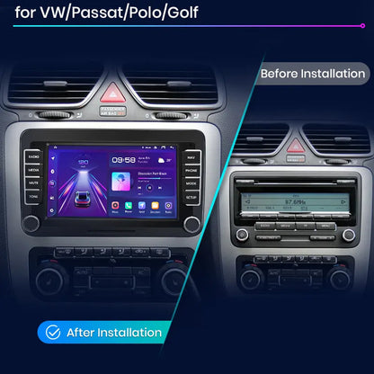 Junsun Android 13 Drahtlose Carplay Autoradio Für Volkswagen Golf 5 6 Polo Passat B6 B7 Sitz Skoda Jetta Universal Muiltmedia 