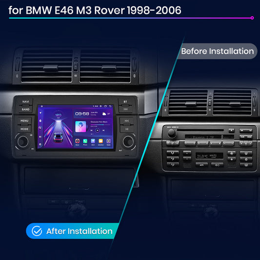 Junsun V1pro AI voz Autoradio Android Auto Radio para BMW E46 M3 318/320/325/330/335 Carplay 4G coche Multimedia GPS 2din