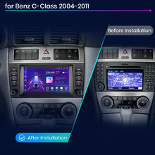 Load image into Gallery viewer, Junsun AI Android 13 CarPlay Auto Car Radio for Mercedes Benz C-Class W203 W209 C180 W219 2004-2011 Multimedia GPS 4G DSP RDS
