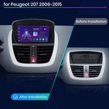 Radio Junsun AI Voice 2 DIN Android para Peugeot 207 207CC 2006-2015 con Carplay 4G, GPS, multimedia, 2 DIN