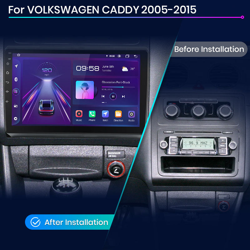 Junsun AI Voice 2 din Android Auto Radio For VOLKSWAGEN CADDY 2005-2015 Carplay 4G Car Multimedia GPS 2din autoradio
