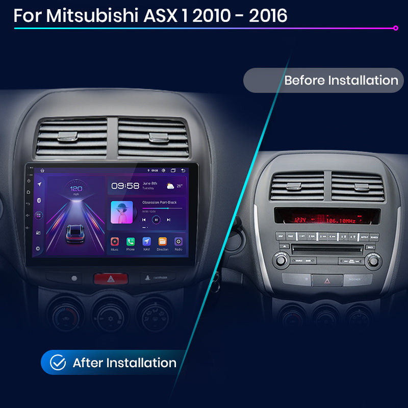 Junsun AI Stimme 2 din Android Auto Radio Für Mitsubishi ASX 1 2010 - 2016Carplay 4G Auto Multimedia GPS 2din autoradio