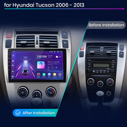 Junsun AI Stimme 2 din Android Auto Radio Für Hyundai Tucson 2006 - 2013 Carplay 4G Auto Multimedia GPS 2din autoradio