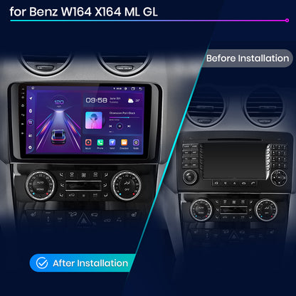 Radio Junsun AI Voice 2 DIN Android para Mercedes Benz Clase M W164 Clase GL X164 ML GLCarplay 4G, GPS, multimedia, 2 DIN