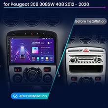 Load image into Gallery viewer, Junsun AI Voice 2 din Android Auto Radio For Peugeot 308 308SW 408 2012 - 2020 Carplay 4G Car Multimedia GPS 2din autoradio
