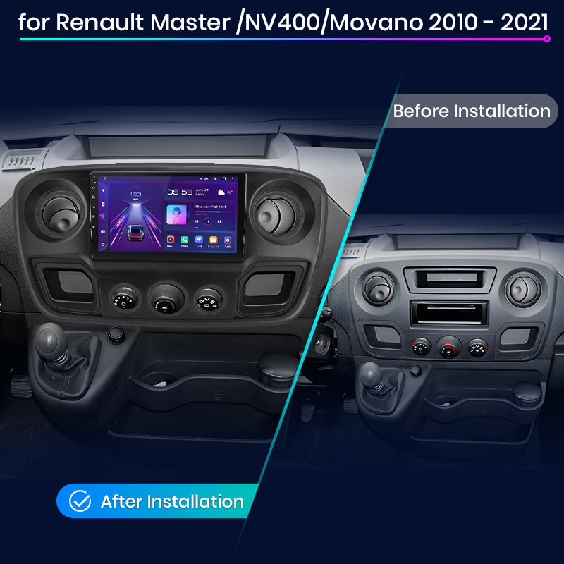Junsun AI Voice 2 din Android Auto Radio For Renault Master Nissan NV400 Opel Movano 2010 - 2021 Carplay 4G Car Multimedia GPS 2din autoradio