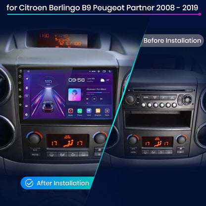 Junsun AI Stimme 2 din Android Auto Radio Für Citroen Berlingo B9 Peugeot Partner 2008 - 2019Carplay 4G Auto multimedia GPS 2din autoradio