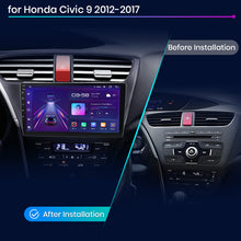 Radio Junsun AI Voice 2 DIN Android Auto para Honda Civic 9 FK FB 2012-2017 con Carplay 4G, GPS, multimedia, 2 DIN