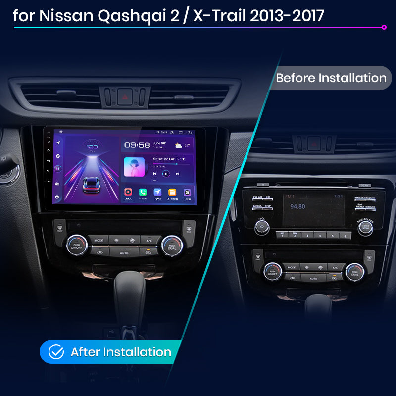 Junsun Wireless CarPlay Radio Multimedia For Nissan Qashqai J11 X-Trail T32 2013-2017 Android Auto GPS autoradio Car Intelligent