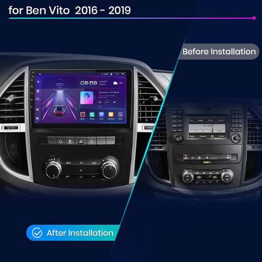 Radio Junsun AI Voice 2 DIN Android para Mercedes Benz Vito W447 2014-2020, Carplay 4G, GPS, multimedia, 2 DIN
