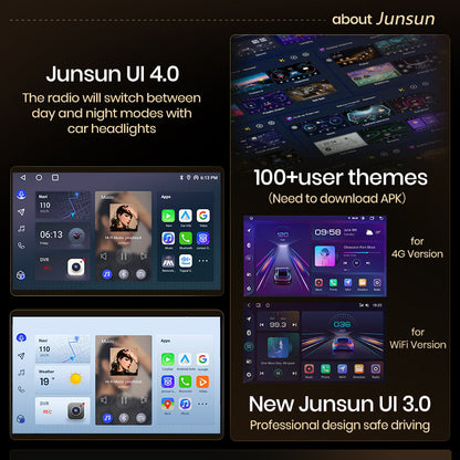 Junsun AI voice 4G LTE wireless CarPlay Android Auto Radio For FIAT 500 Abarth 2007-2015 Car Intelligent Systems Multimedia player Stereo RDS BT 2 din autoradio GPS Navi screen