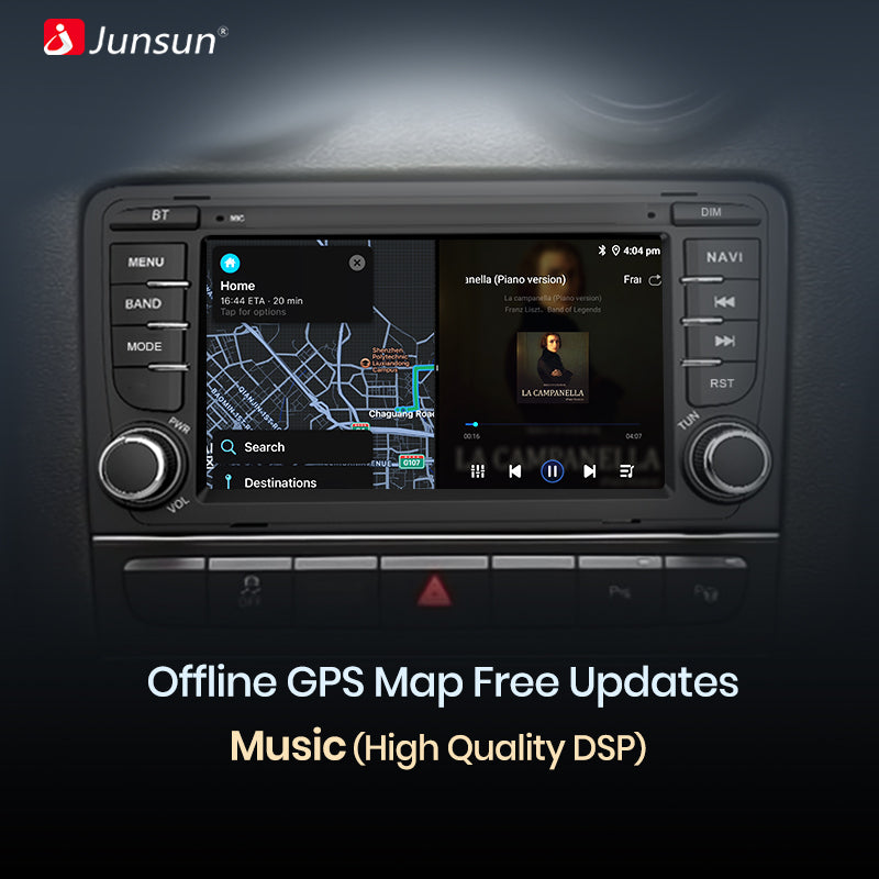 Junsun AI voice 4G LTE wireless CarPlay Android Auto Radio For Fiat Grande Punto 2005-2012 Car Intelligent Systems Multimedia player Stereo RDS BT 2 din autoradio GPS Navi screen