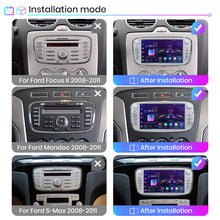 Radio Junsun con CarPlay inalámbrico y Android para Ford Focus S-Max, Mondeo, Galaxy C-Max, Kuga, RDS, 4G, WiFi, GPS, 2 DIN, Bluetooth
