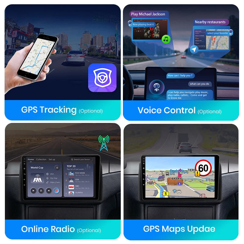 Junsun V1pro AI voz Autoradio Android Auto Radio para BMW E46 M3 318/320/325/330/335 Carplay 4G coche Multimedia GPS 2din