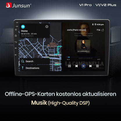 Junsun Android 13 Drahtlose Carplay Autoradio Für Volkswagen Golf 5 6 Polo Passat B6 B7 Sitz Skoda Jetta Universal Muiltmedia 