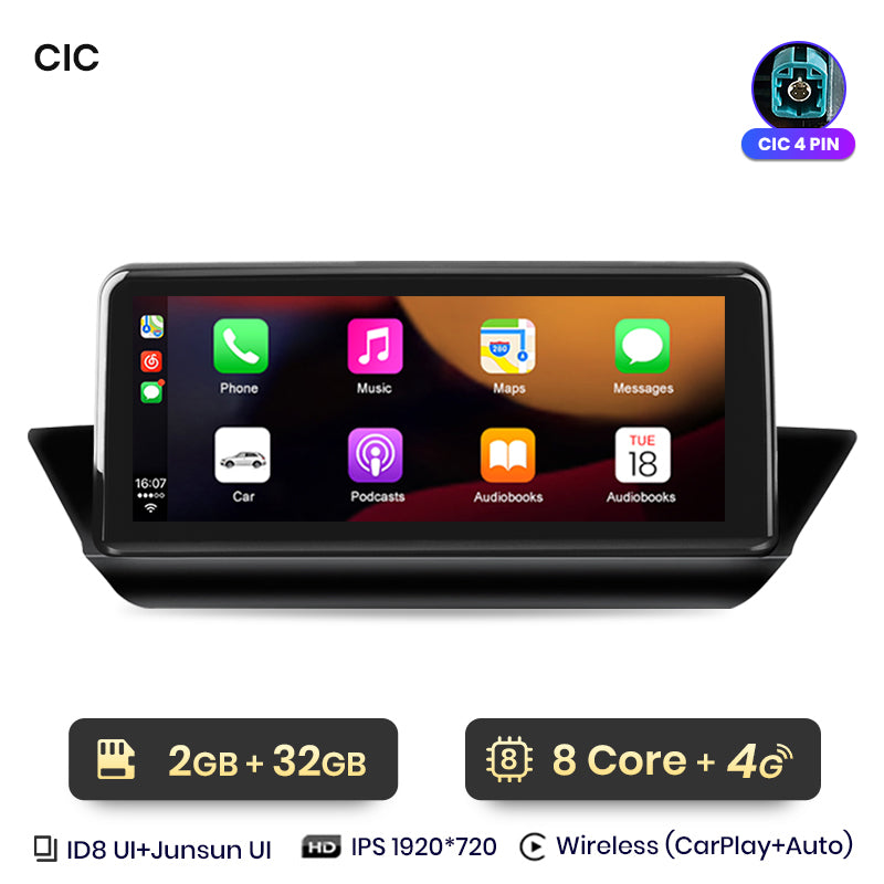 Junsun AI Voice Wireless CarPlay Car Radio Multimedia For BMW X1 E84 2009 2010 2011-2015 DSP Android Auto GPS 8 core autoradio