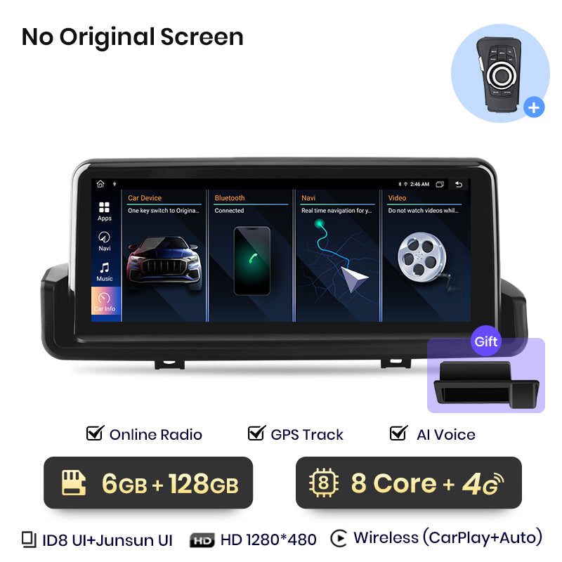 Junsun AI Voice 2 din Android Auto Radio For BMW E90 E91 E92 E93 2005-2012 Carplay 4G Car Multimedia GPS 2din autoradio