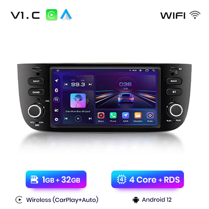 Junsun AI voice 4G LTE wireless CarPlay Android Auto Radio For Fiat/Linea/Punto Evo 2012-2015 Car Intelligent Systems Multimedia player Stereo RDS BT 2 din autoradio GPS Navi screen