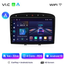 Load image into Gallery viewer, Junsun AI Voice 2 din Android Auto Radio For Peugeot 308 308SW 408 2012 - 2020 Carplay 4G Car Multimedia GPS 2din autoradio
