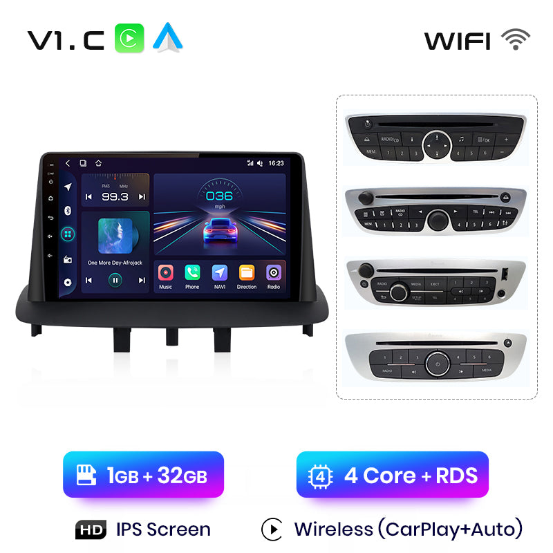 Junsun AI Voice 2 din Android Auto Radio For Renault Megane 3 Fluence Samsung SM3 2008 - 2014 Carplay 4G Car Multimedia GPS 2din autoradio