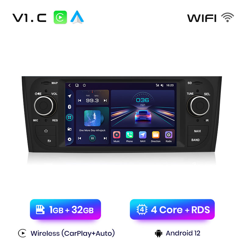 Junsun AI voice 4G LTE wireless CarPlay Android Auto Radio For Fiat Grande Punto 2005-2012 Car Intelligent Systems Multimedia player Stereo RDS BT 2 din autoradio GPS Navi screen