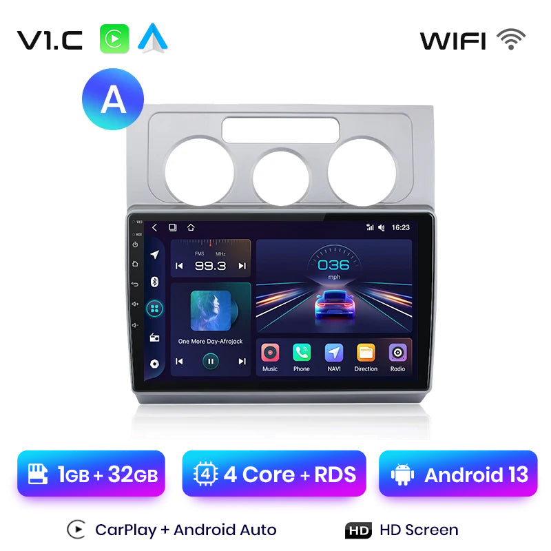 Junsun AI Stimme 2 din Android Auto Radio Für Volkswagen Touran 1 2003 - 2010 Carplay 4G Auto Multimedia GPS 2din autoradio