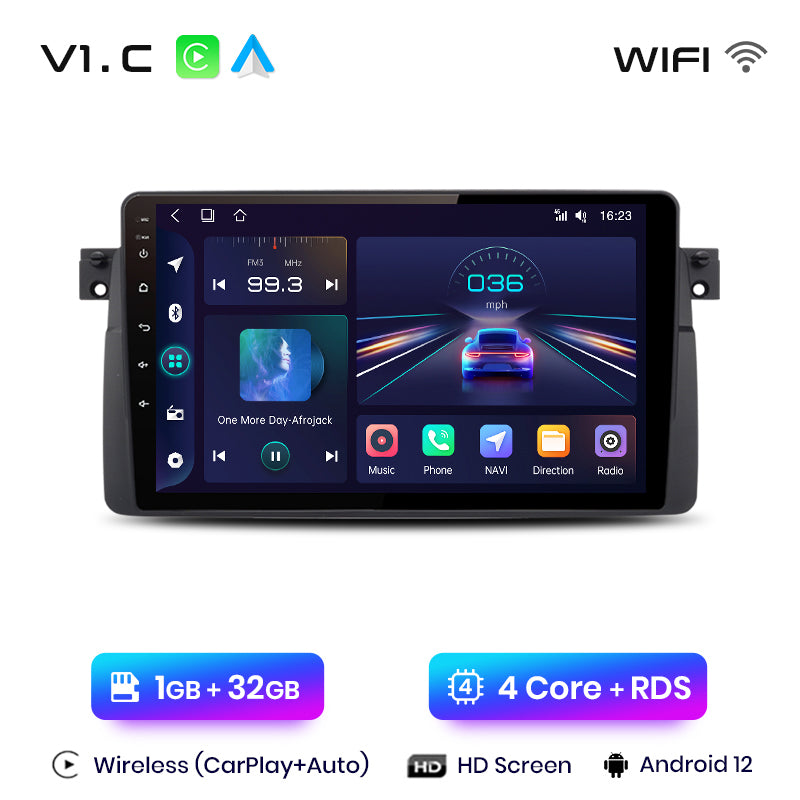 Junsun AI Voice 2 din Android Auto Radio For BMW E46 M3 318/320/325/330/335 Carplay 4G Car Multimedia GPS 2din autoradio