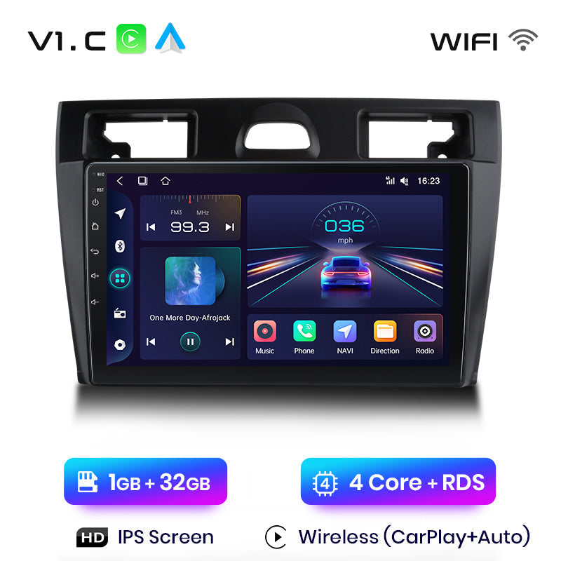 Junsun AI Voice 2 din Android Auto Radio For Ford Fiesta Mk VI 5 Mk5 2002 2003 - 2007 2008 Carplay 4G Car Multimedia GPS 2din autoradio